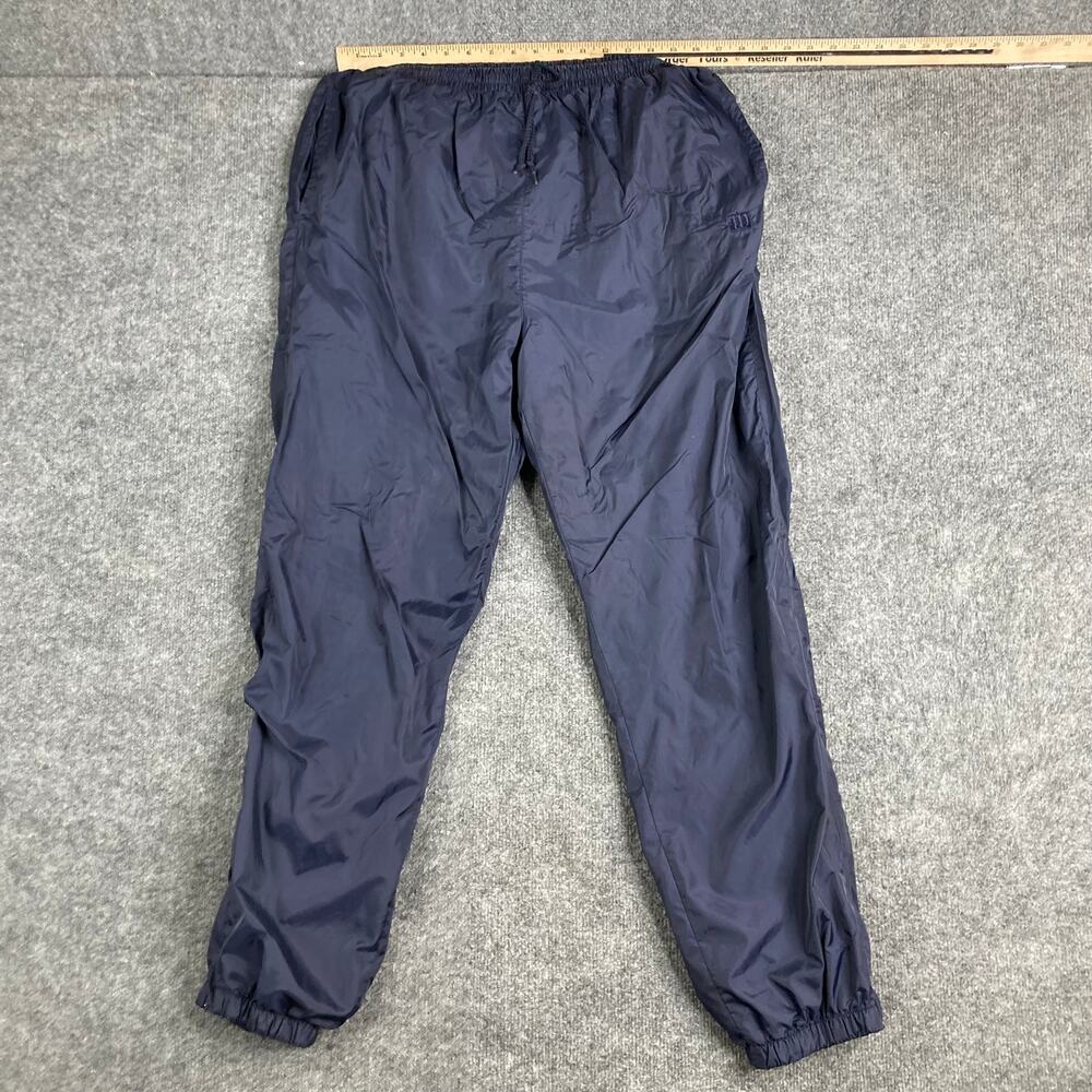 Wilson Pants‎ Mens L Navy Windbreaker Athletic Lined Drawstring